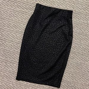 Leopard Print Pencil Skirt
